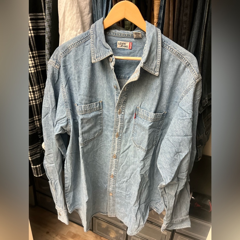 VINTAGE LEVIS Jean Button Down Top